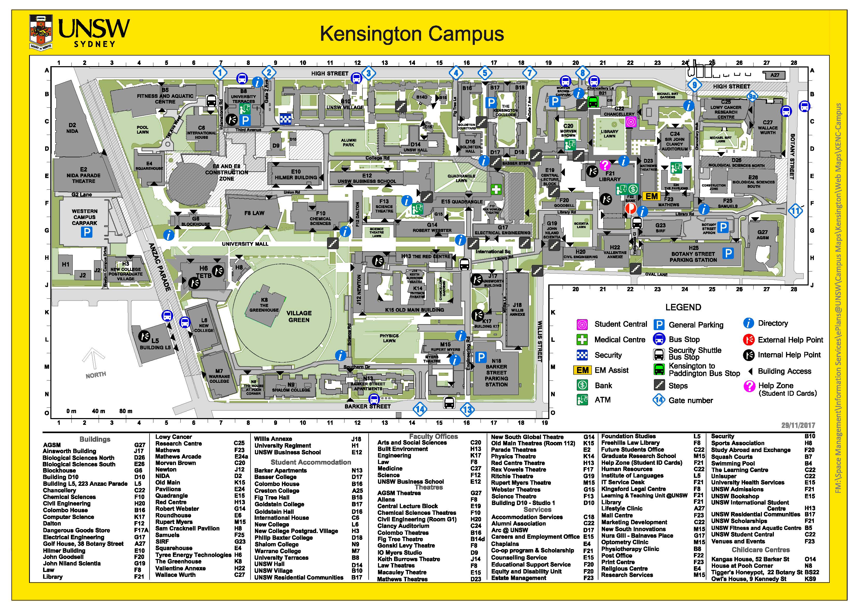 UNSW Campus Map